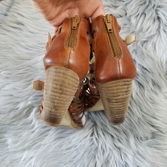 Boutique 9 Coned Heel Cage Sandal size 7/8 - Picture 3 of 8